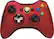 Front. Microsoft - Special Edition Chrome Series Wireless Controller for Xbox 360 - Red Chrome.
