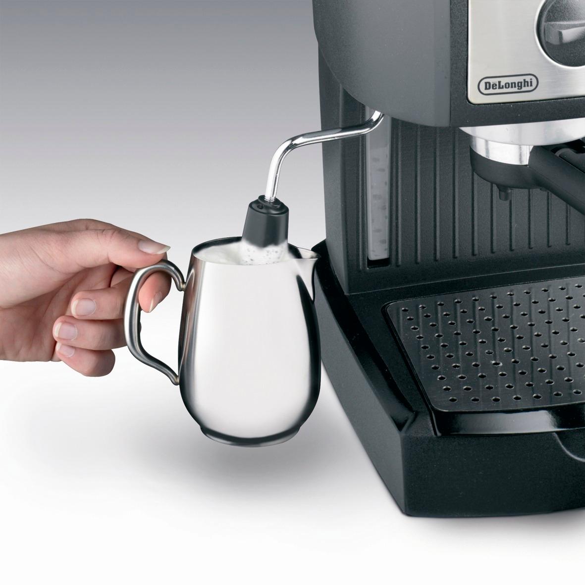 DeLonghi Pump Espresso Maker Black/Stainless EC155 - Best Buy