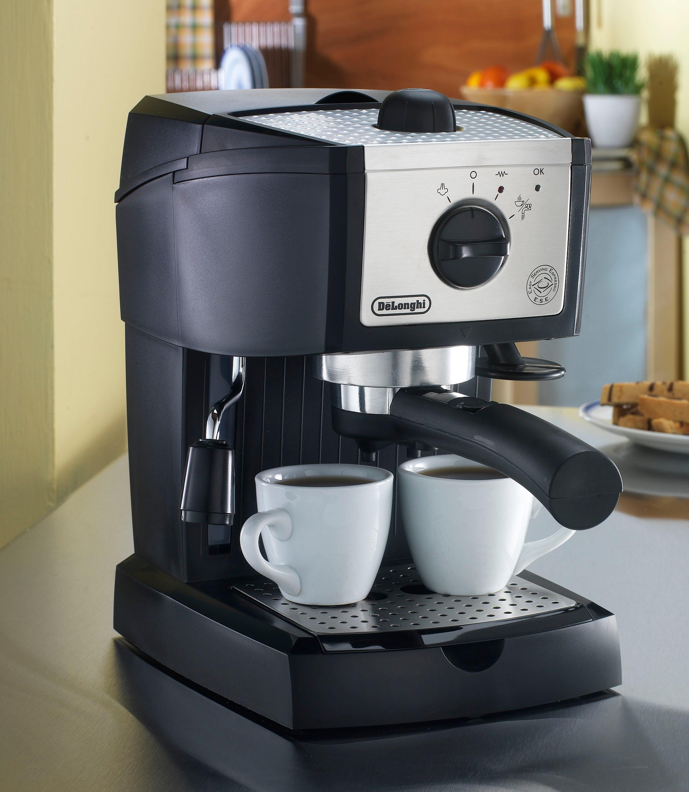 DeLonghi Pump Espresso Maker Black/Stainless EC155 - Best Buy