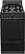 Front. Premier - 20" Freestanding Gas Range - Black.
