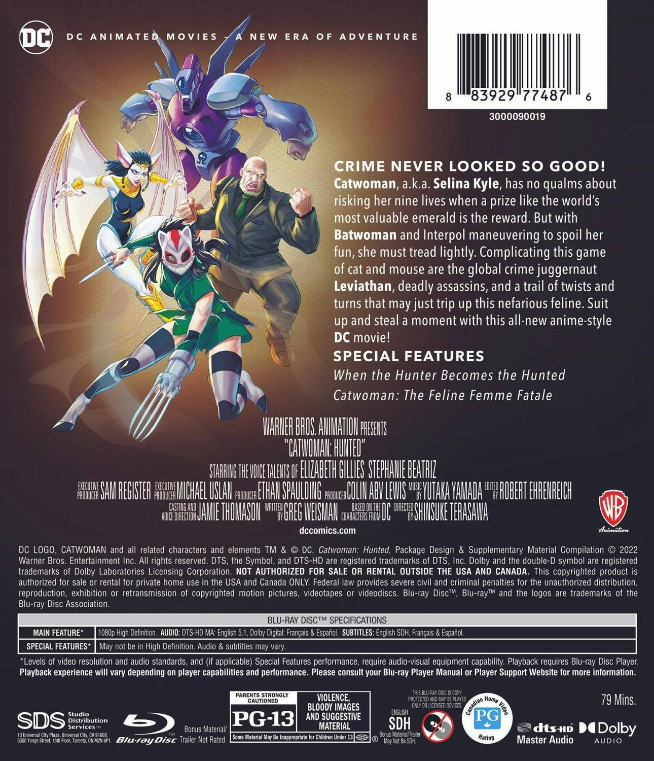 Back. Catwoman: Hunted [Blu-ray].
