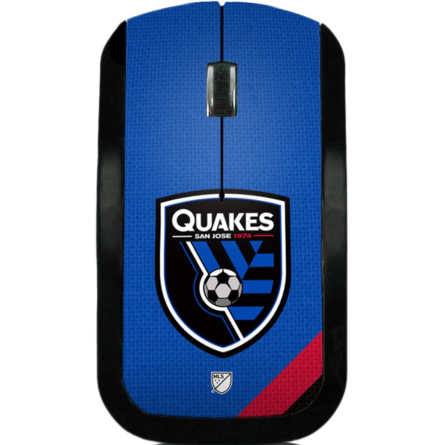 Keyscaper - San Jose Earthquakes Wireless Mouse - Wireless - Multicolor