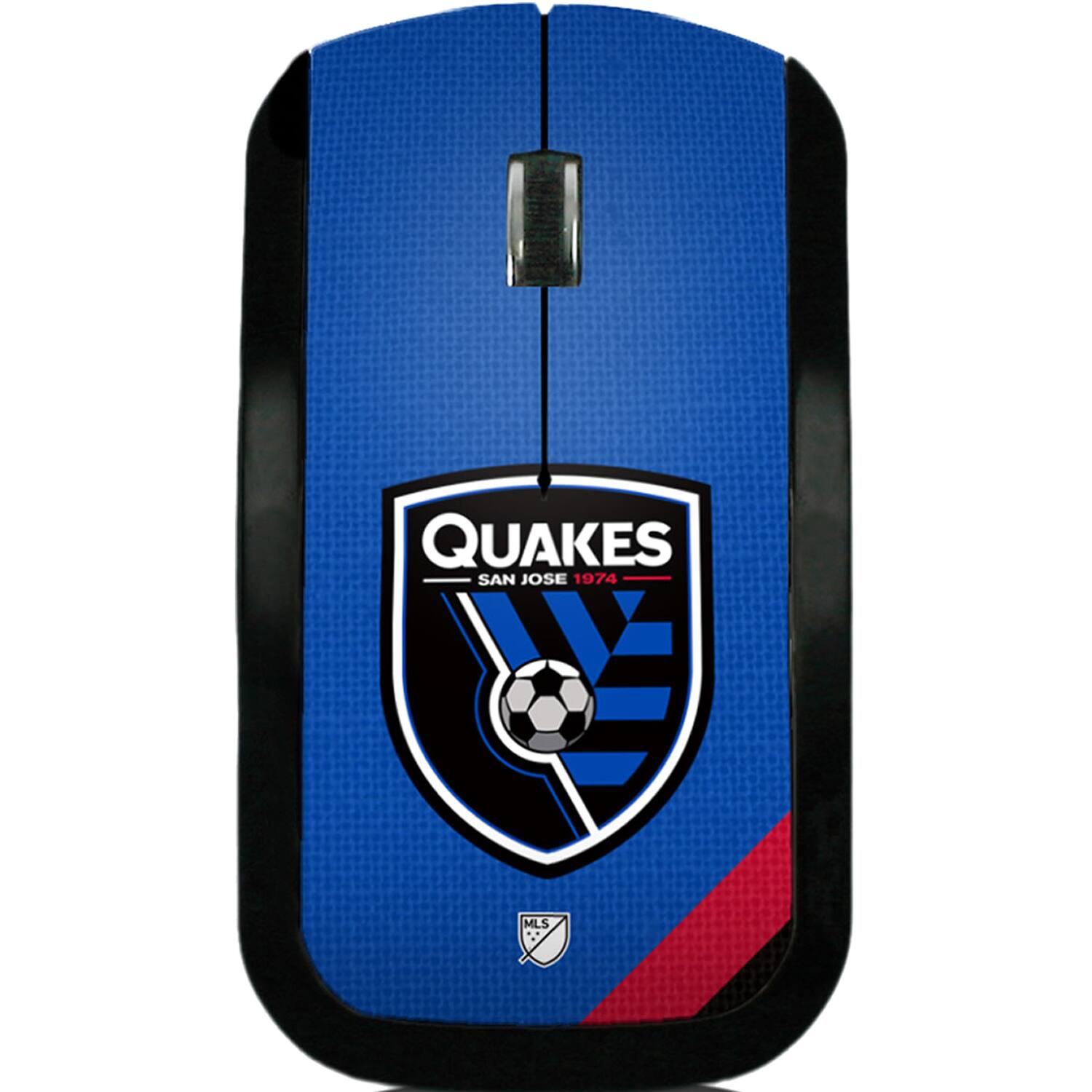 Keyscaper - San Jose Earthquakes Wireless Mouse - Wireless - Multicolor