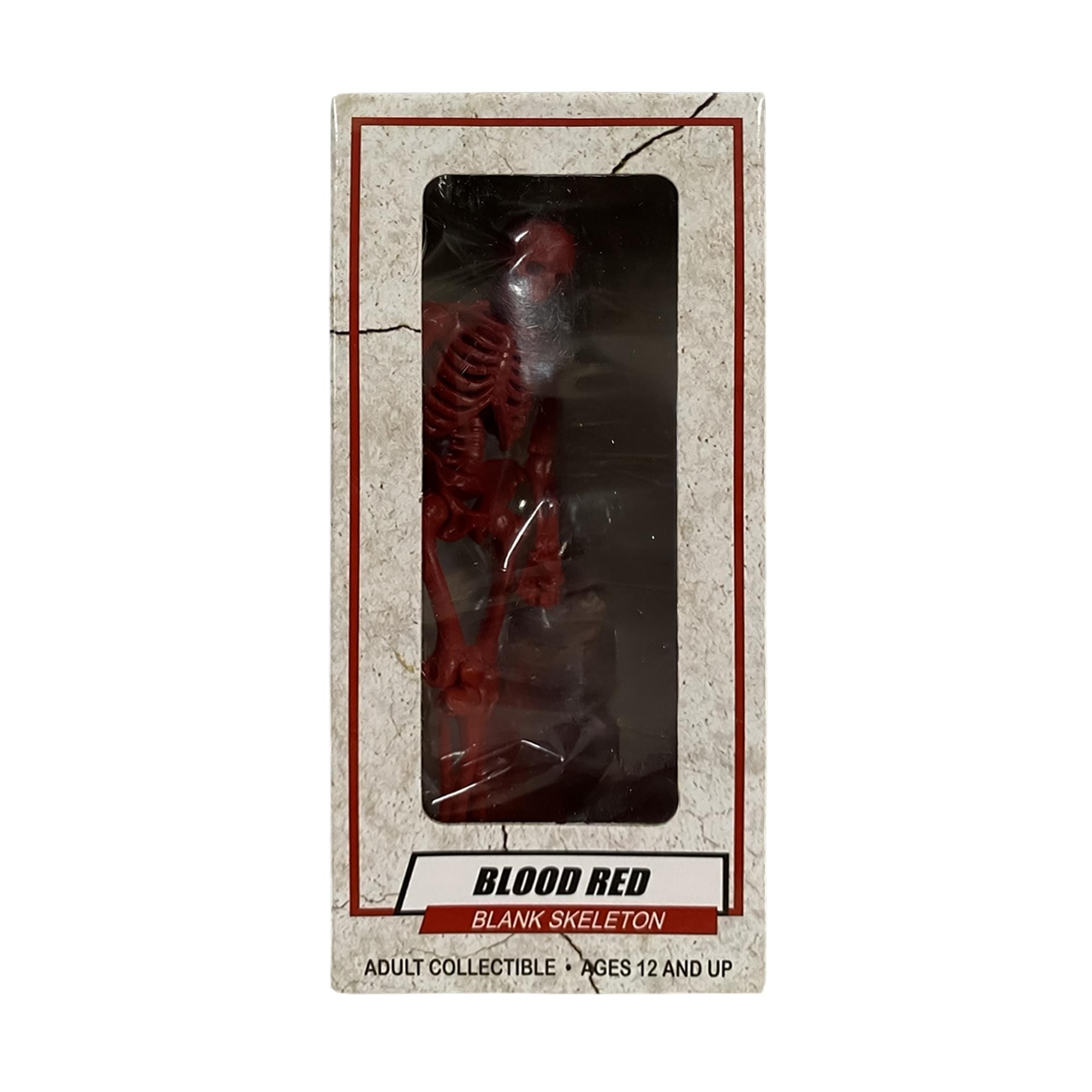 BLOOD RED BLANK SKELETON ADULT COLLECTIBLE AGES 12 AND UP
