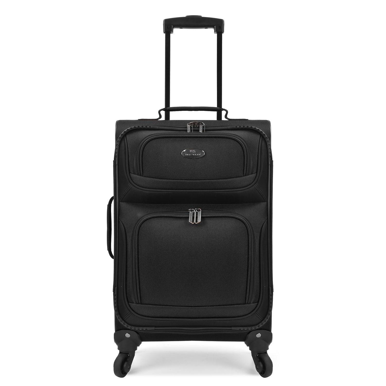 Alt View 2. Dapper Styles - Lightweight Rolling 20" Carry On Luggage Softside Suitcase Black 4 Wheel - Camouflage-2 Wheel Single.