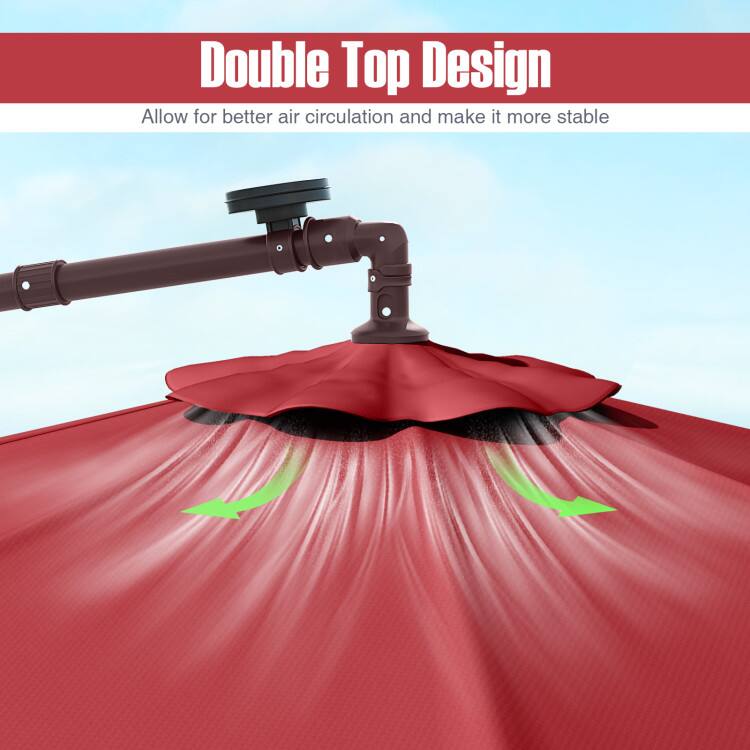 Double Top Design  
Allow for better air circulation and make it more stable