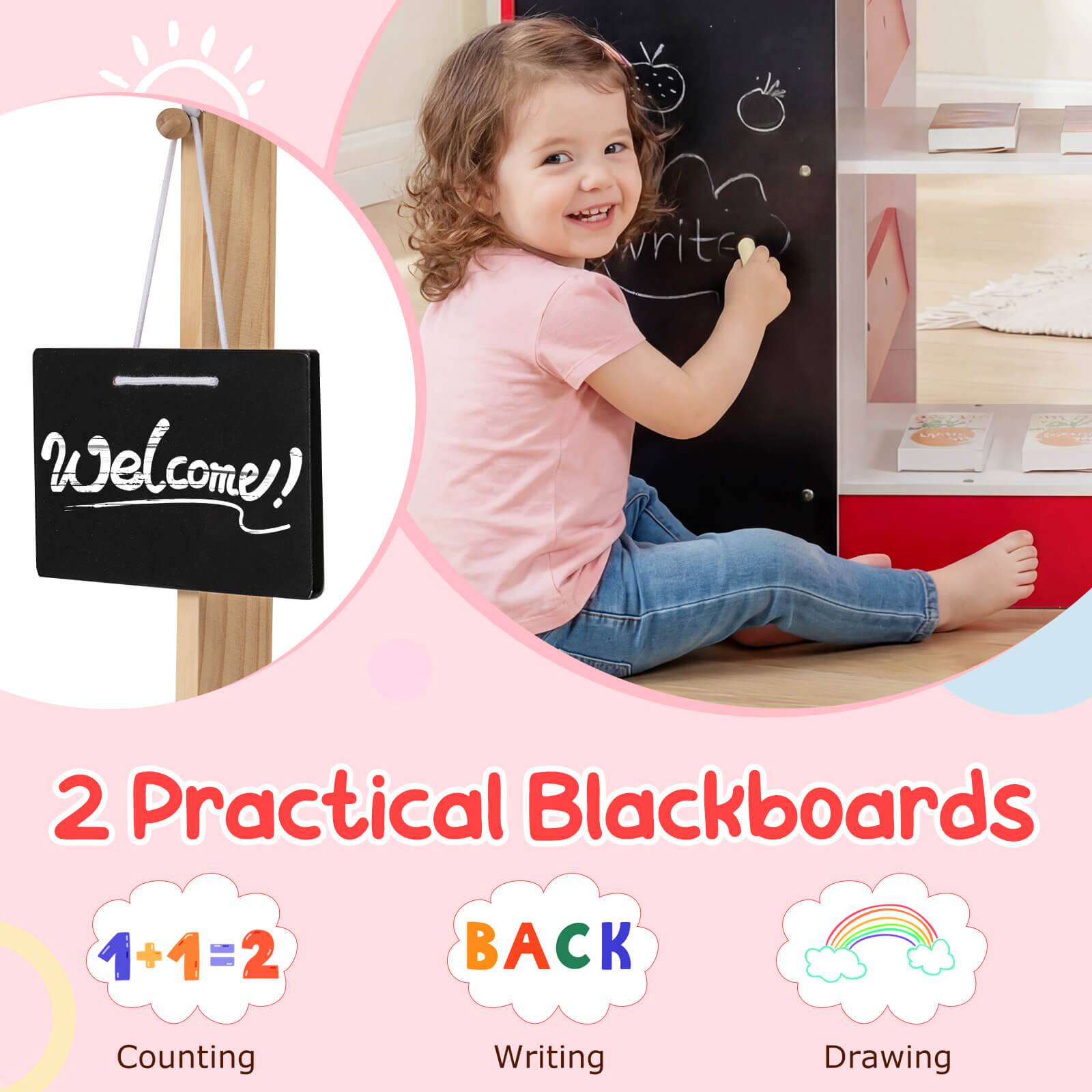 Welcome!  
2 Practical Blackboards  
1+1=2  
Counting  
Writing  
Drawing
