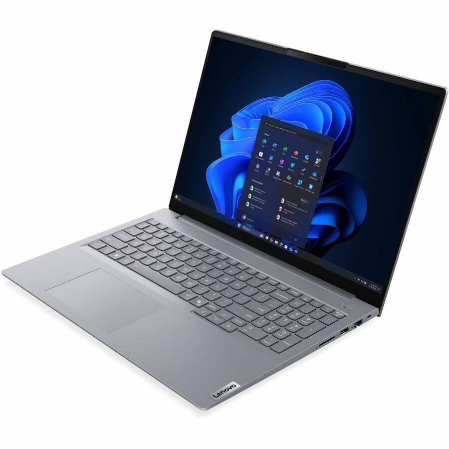 Alt View 3. Lenovo - Lenovo ThinkBook 16 G9 AHP 21UT0003US 16" Touchscreen Notebook - WUXGA - 120 Hz - AMD Ryzen 7 250 - 16 GB - 512 GB SSD - Arctic Gray.