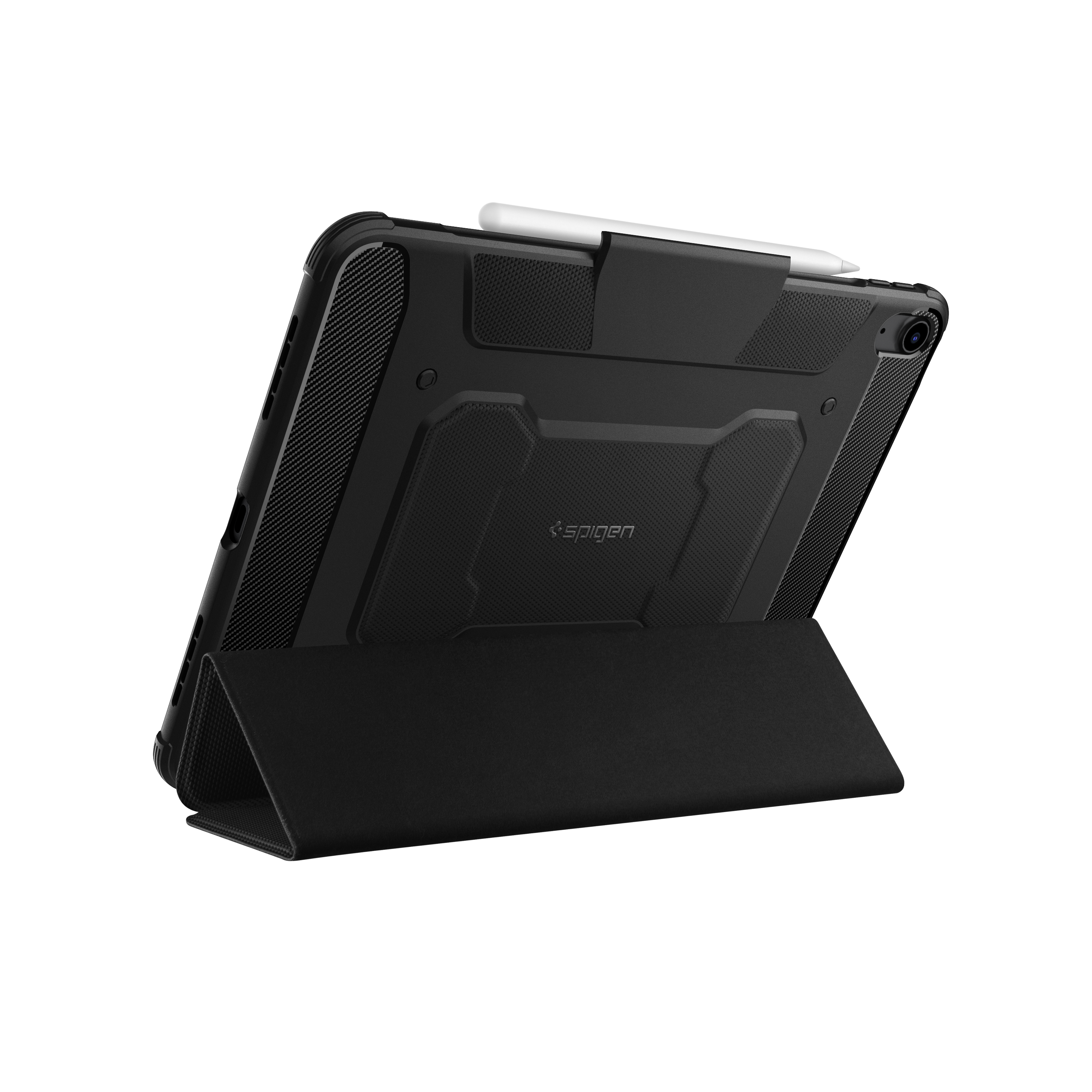 Angle. Spigen - Spigen Core Armor Pro iPad Air 11-inch Case - Black - Black.