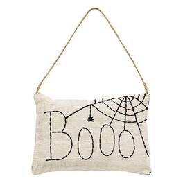 BreeBe - *Boo Web Pillow Ornament - Black, White