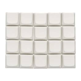 Unique Bargains - 20pcs PBT Keycap Set, Colorful Mechanical Numeric Keypads Portable Blank Keycaps for Office Gaming DIY - Beige