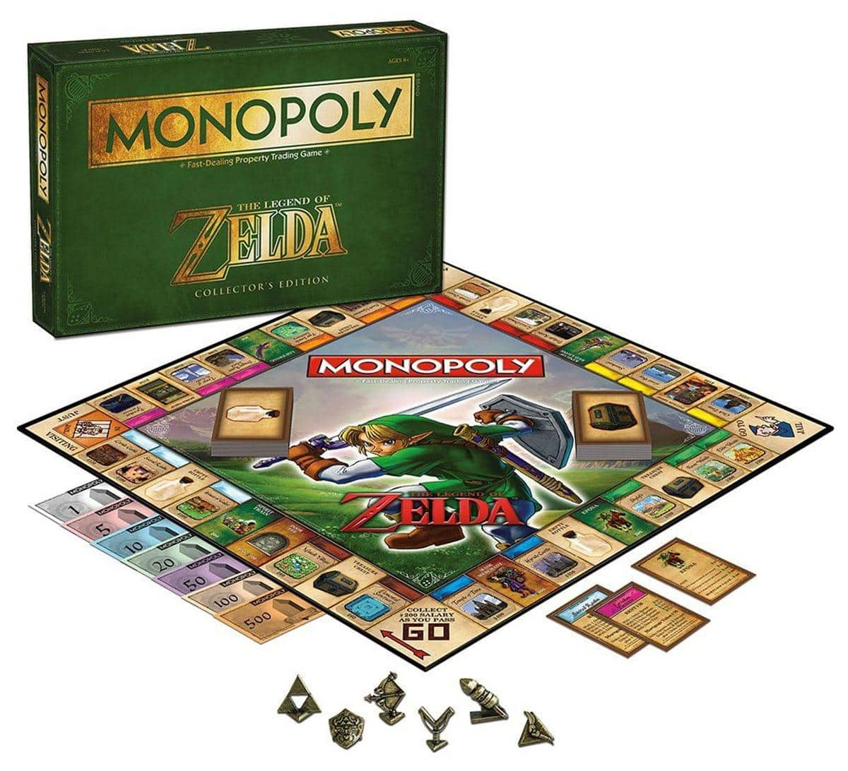 USAoploy - Monopoly Legend Of Zelda Collector's Edition Boardgame - Green