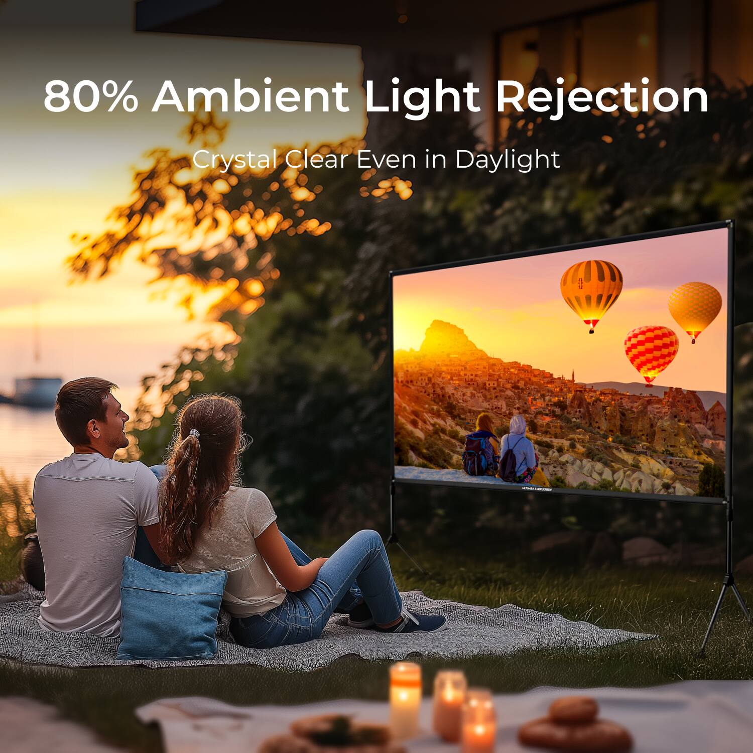 80% Ambient Light Rejection  
Crystal Clear Even in Daylight