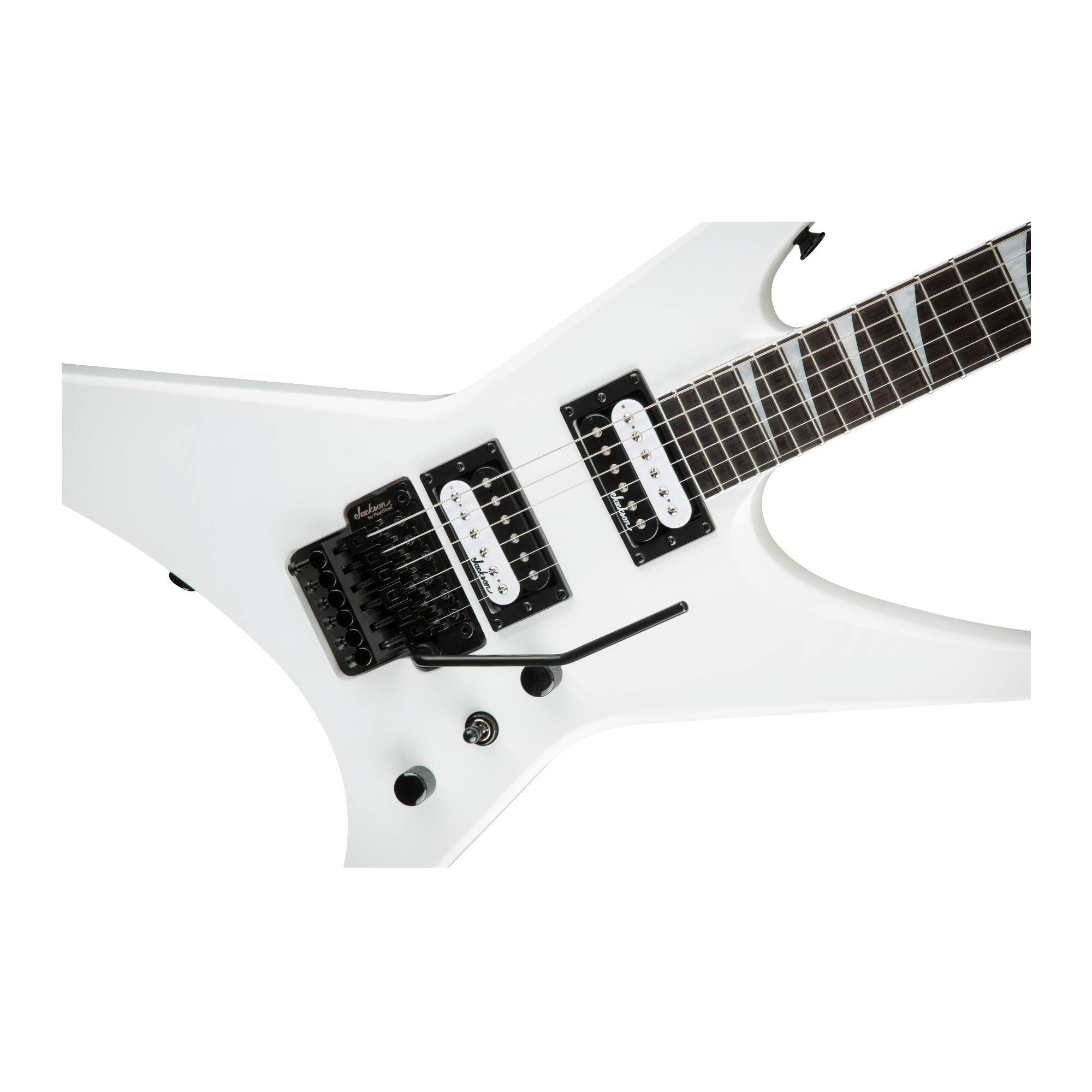 Left. Jackson - Jackson JS Series Warrior JS32 6 String Right Handed Snow White Electric Guitar.