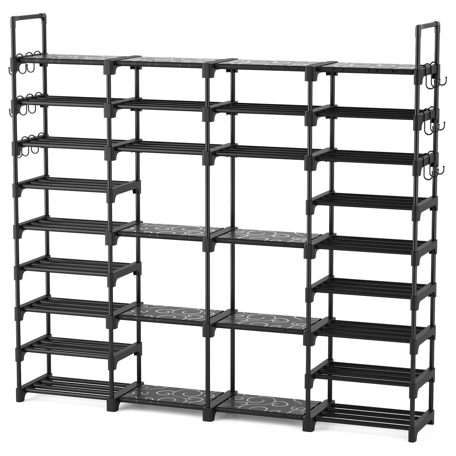 Reds Spade ROJASOP Shoe Rack Organizer Entryway Closet 64 68 Pairs 9 ...