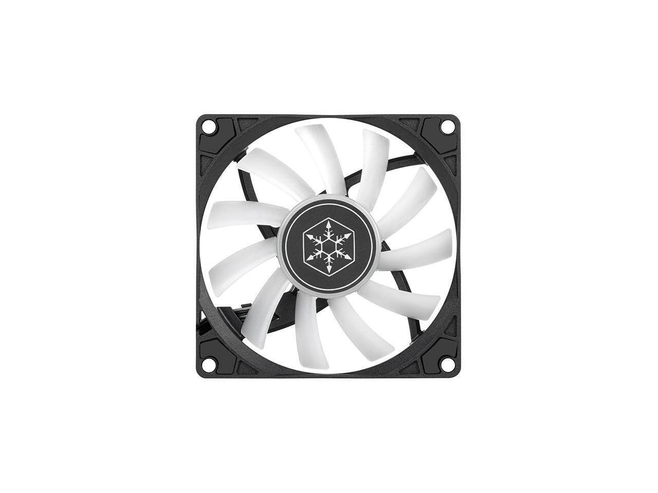 Back. SilverStone - Silverstone Air Slimmer 90 ARGB Enhanced performance 92mm slim fan with PWM and ARGB lighting effect - Silver.