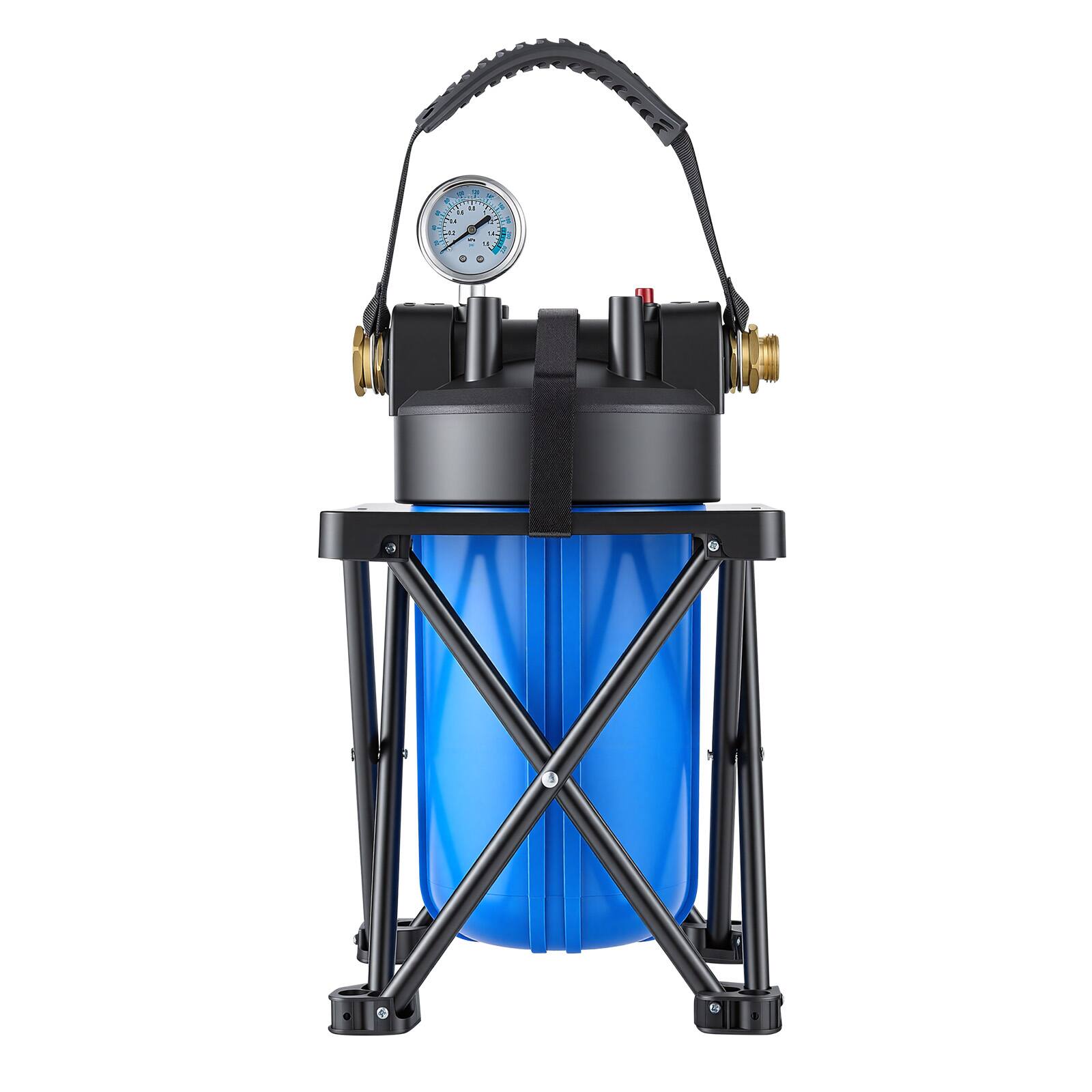 Alt View 5. VEVOR - RV Water Filter System, 0.5-Micron Premium RV Water Filtration System Replacement with Cartridge and Mounting Bracket - Blue.