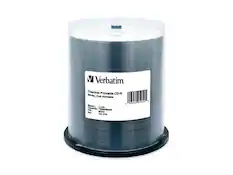 Verbatim. Thermal Printable CD-R White, Hub Printable
Speed: 1x-52x
Capacity: 700MB/80MIN
P/N: 95254
Qty: 100 PCS