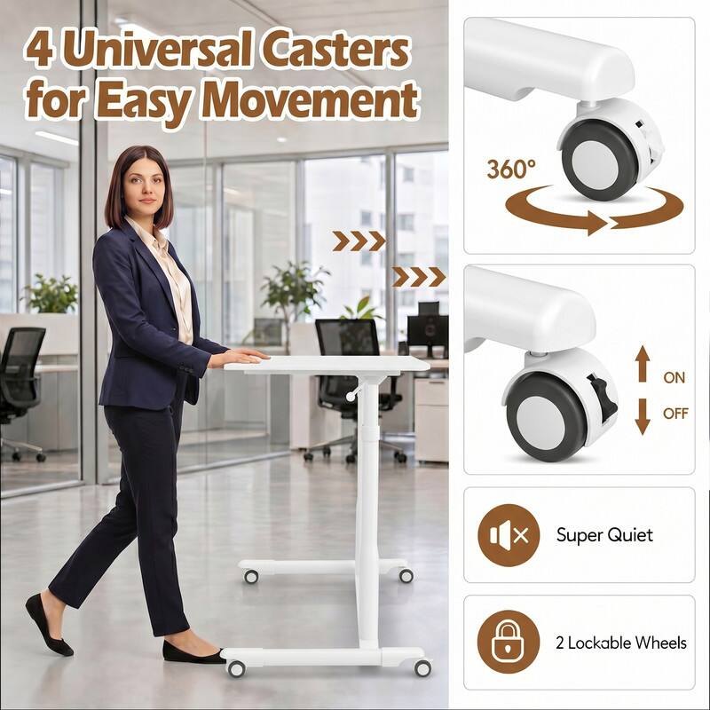 4 Universal Casters for Easy Movement  
360° ON/OFF  
Super Quiet  
2 Lockable Wheels