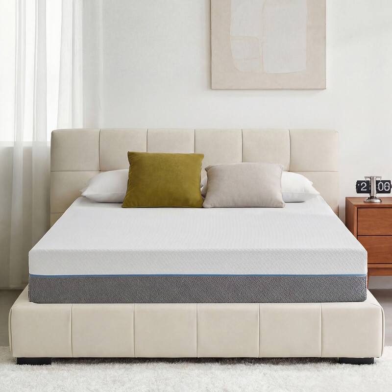 Alt View 1. Dyonery - Gel Mattress Medium Firm for Pressure Relief and Back Pain,Breathable Fiberglass Free Cover,CertiPUR-US Certified - White.