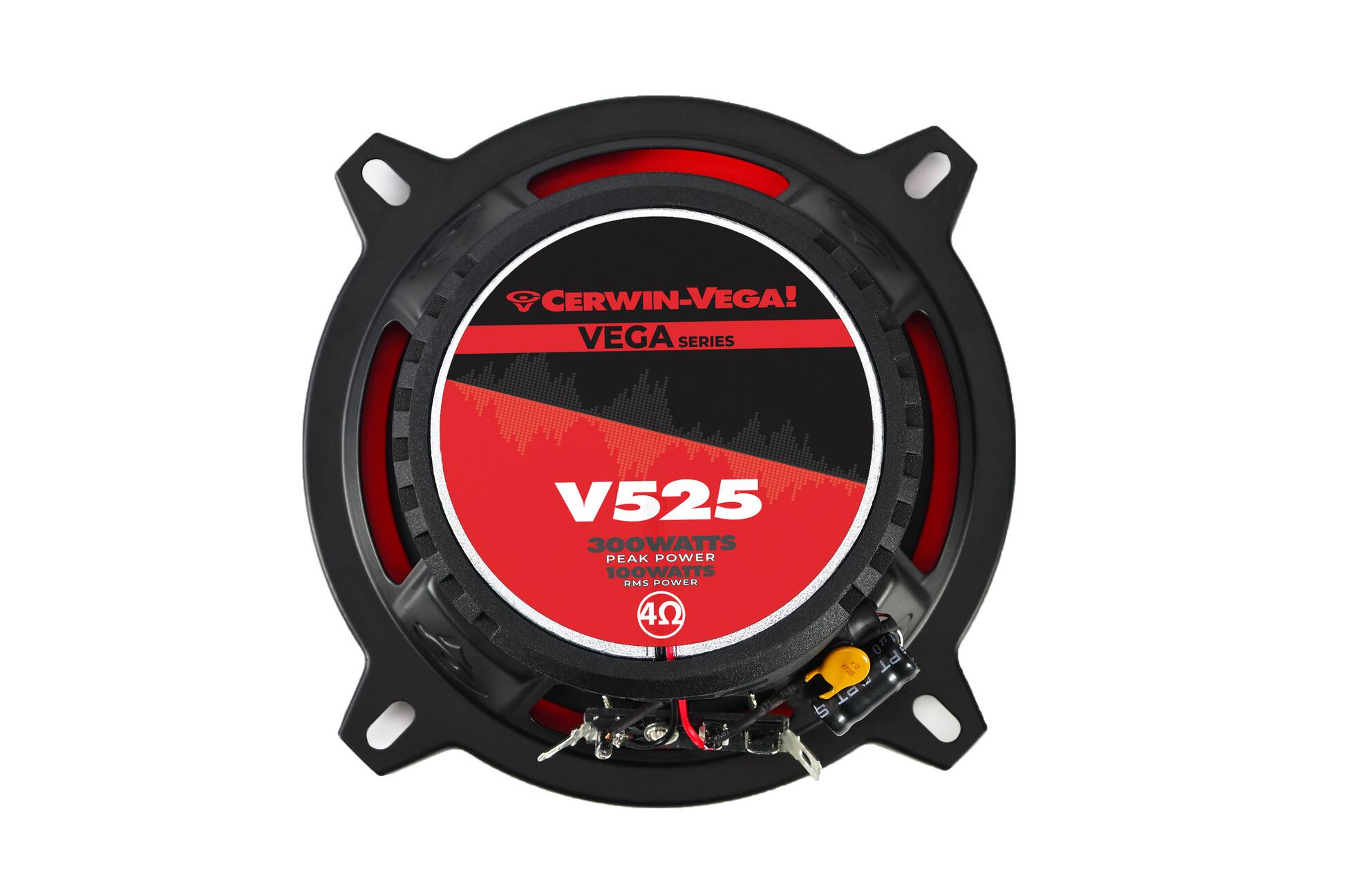 CERWIN-VEGA! VEGA SERIES V525  
300WATTS PEAK POWER  
100WATTS RMS POWER  
4Ω