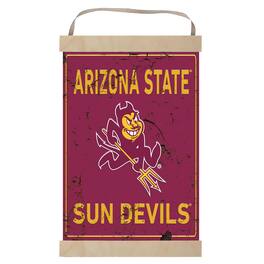 Jardine - Arizona State Sun Devils Faux Rust Banner Sign - Maroon