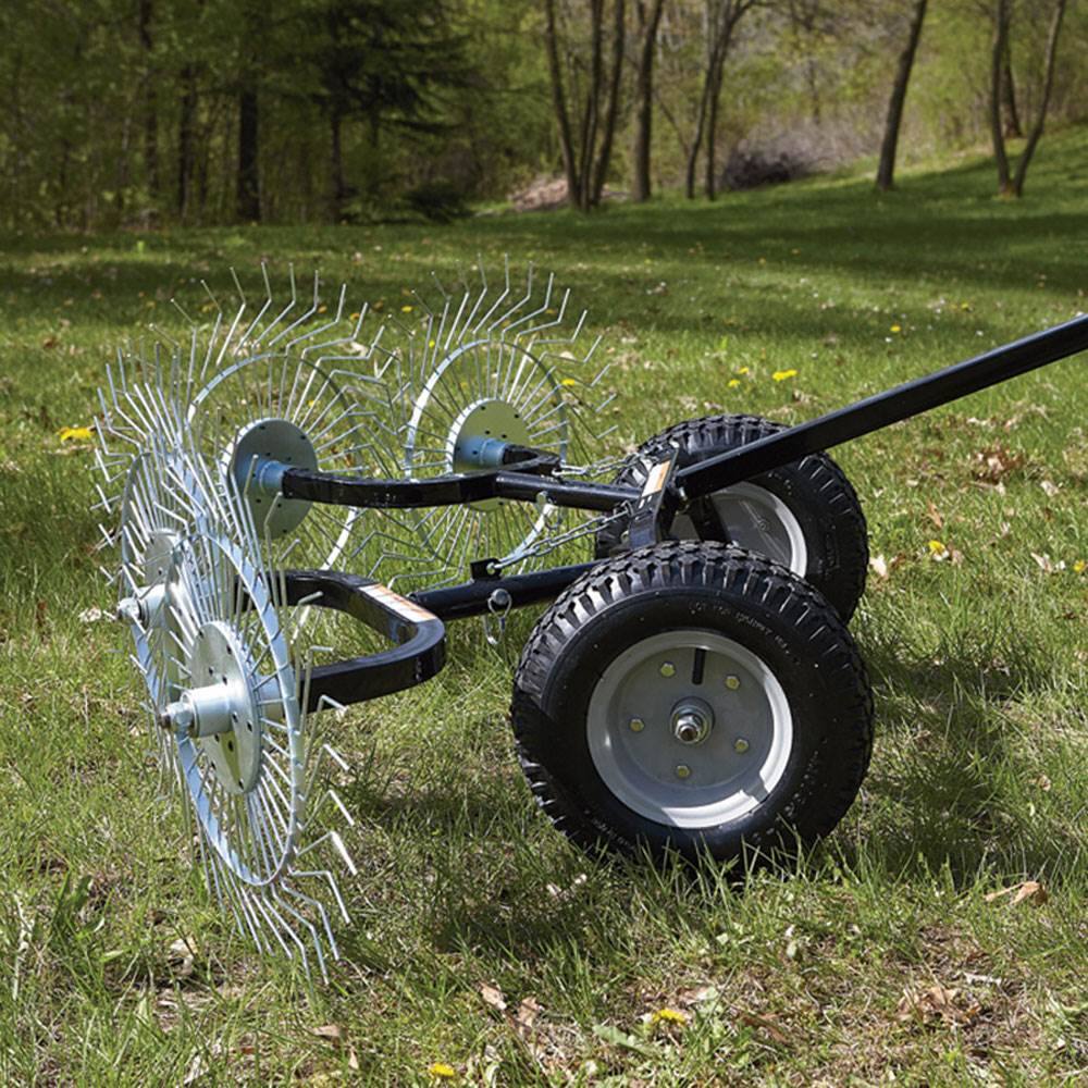 Alt View 5. Yard Tuff - Yard Tuff Acreage Rake, Steel Tow Behind Dethatcher for Lawn & Garden, 48 Inch - Black.