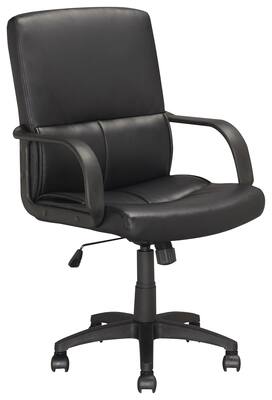 CorLiving - Leatherette Executive Office Chair - Black