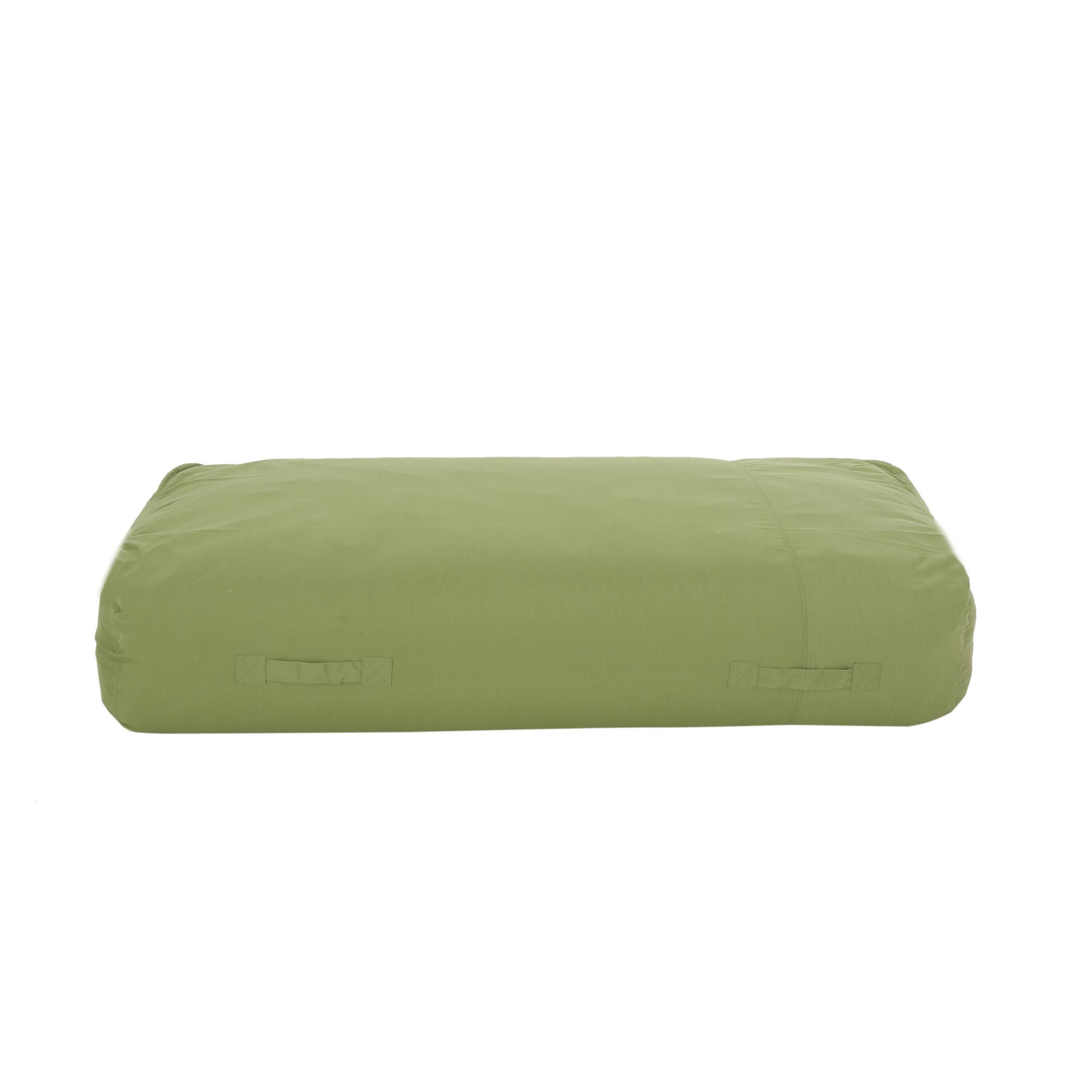 Back. LOVMOR - Standard Waterproof Fabric Bean Bag Chairs Removable Washable Cover For Living Room Bedroom Lounge Easy Indoor - Green.
