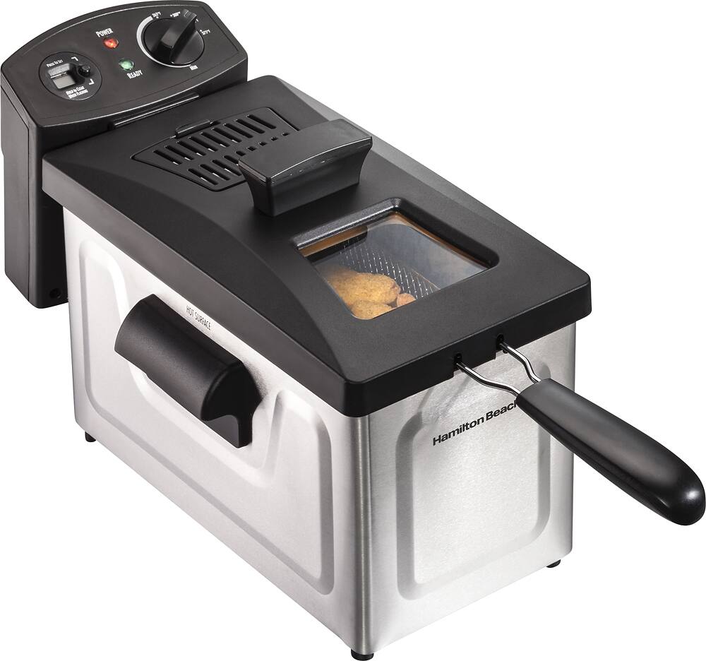 Alt View 11. Hamilton Beach - 12-Cup Deep Fryer - Stainless Steel.