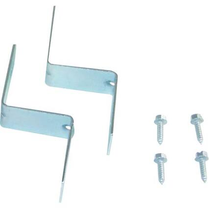 Front. Whirlpool - Stack Kit for 24" Front Load Washer/Dryer - Silver.