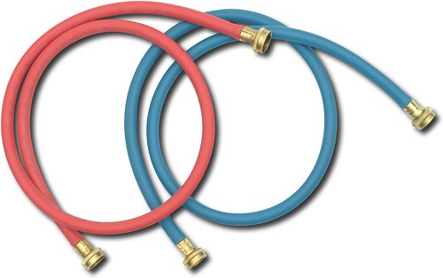 Angle View: Whirlpool - 5' Commercial-Grade Washer Hose (2-Pack)