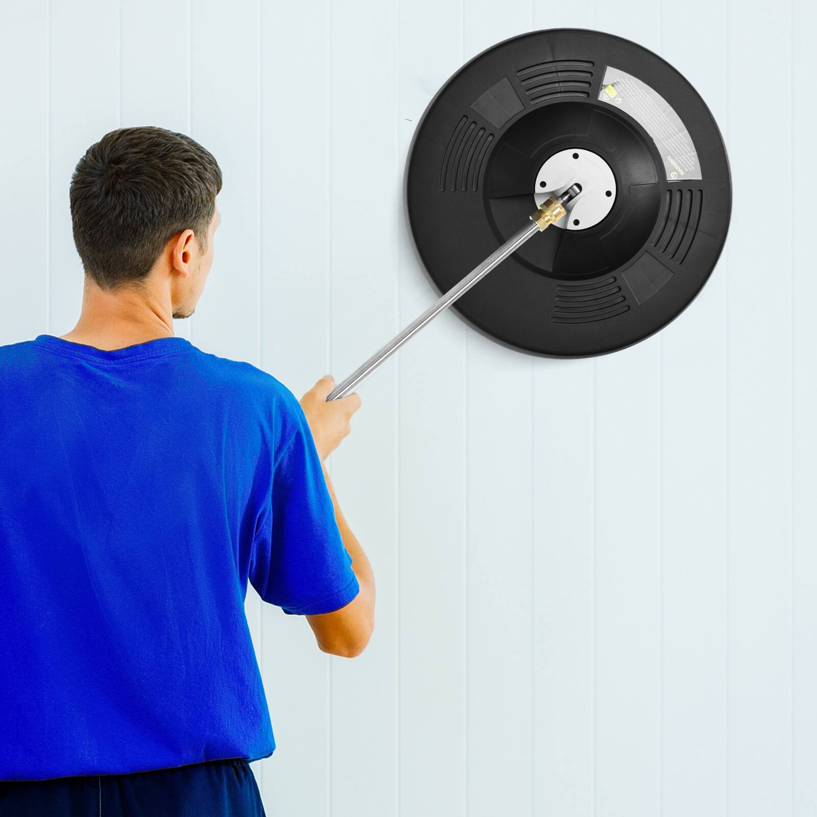 Alt View 2. Sugift - 16 Inch Pressure Washer with 2 Spray Nozzles and 1/4-inch Quick-connect Extension Wands - Black.