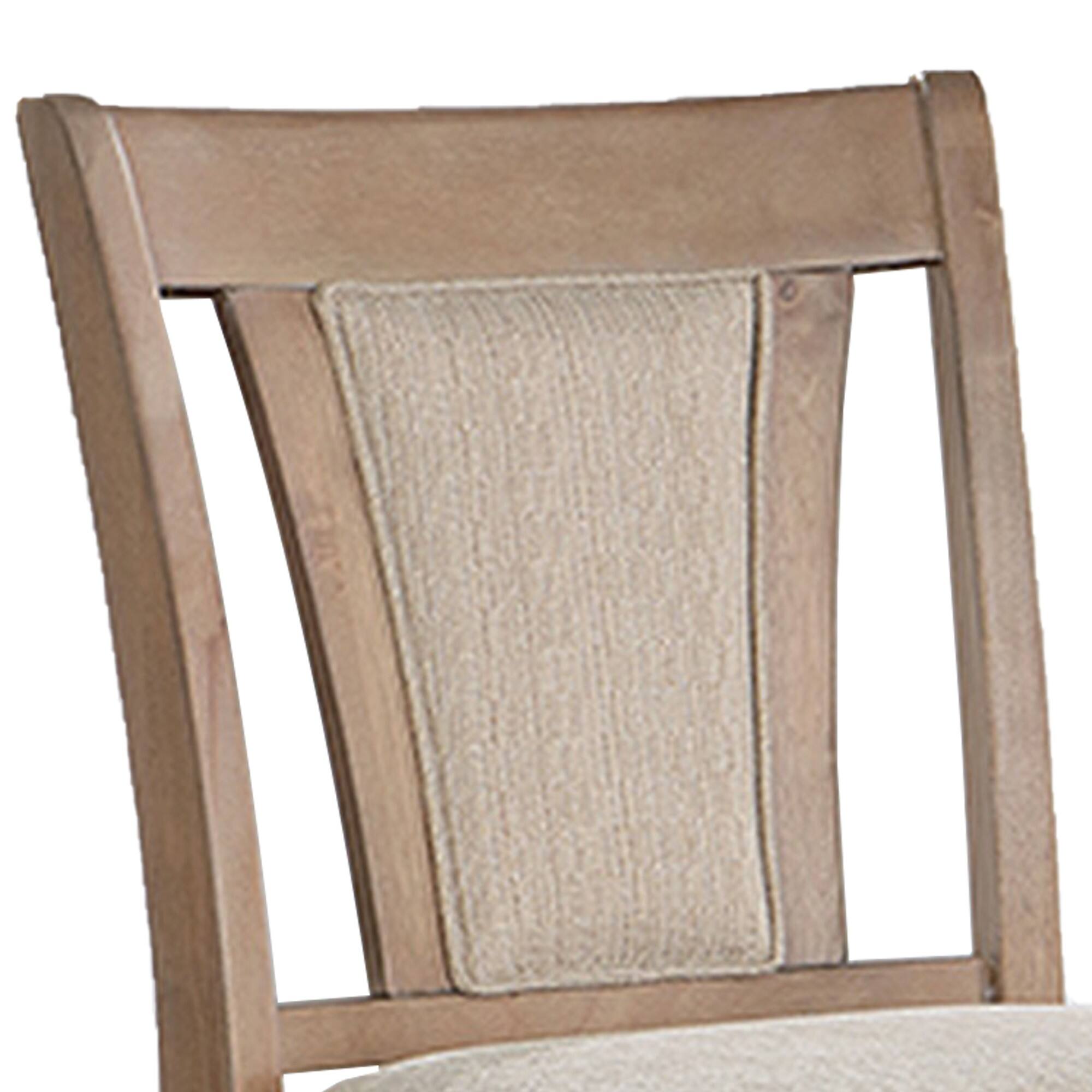 Alt View 1. Manhattan Lane - Mana 26 Inch Counter Height Chair, Set of 2, Beige Fabric - Brown, Beige.