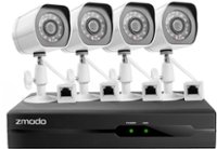 Front Zoom. Zmodo - 4-Channel, 4-Camera Indoor/Outdoor High Definition Security System - Black/White.