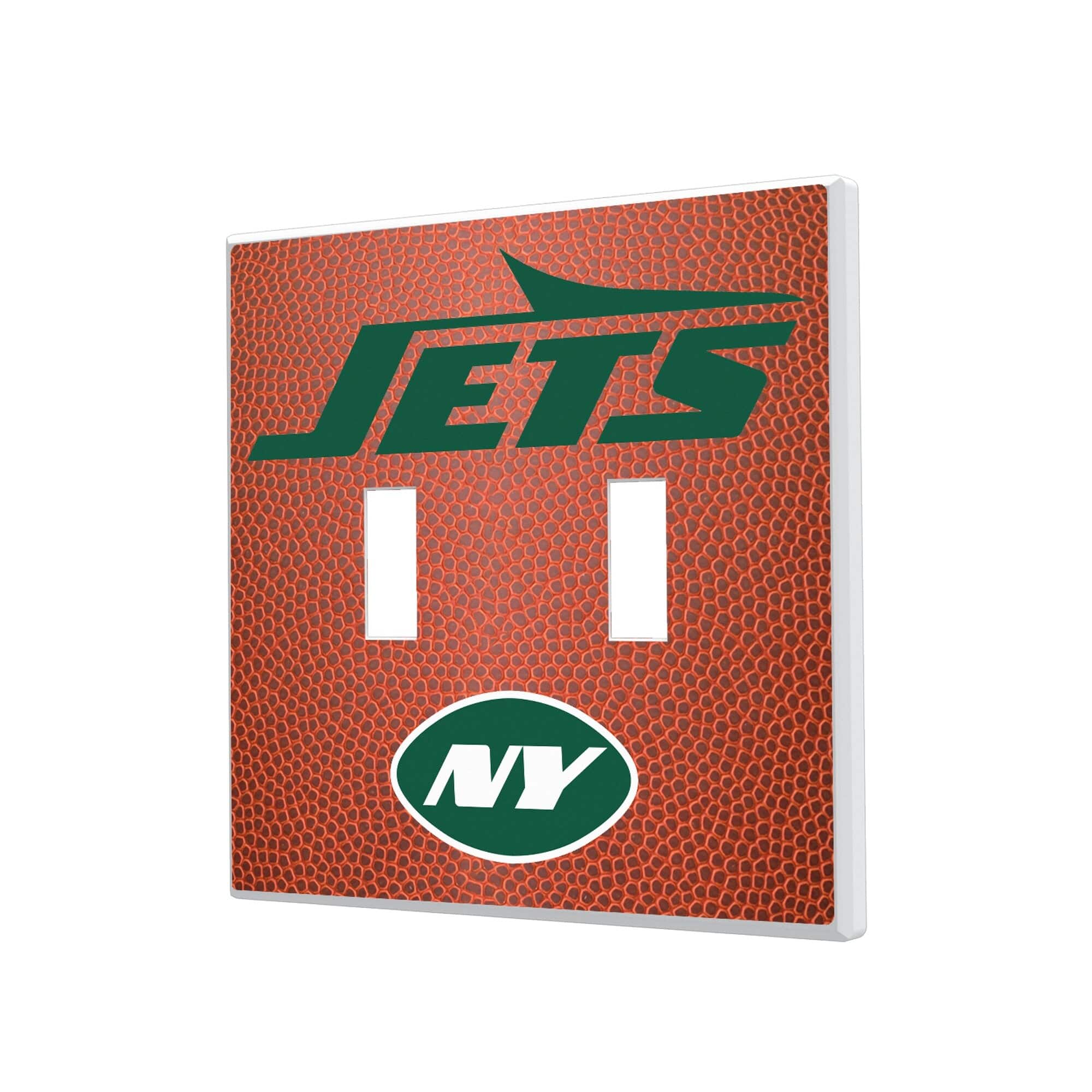 Keyscaper - Football Design Double Toggle Light Switch Plate - Multicolor