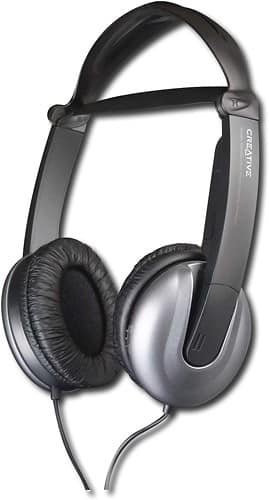 Angle Standard. Creative - HN-605 Over-the-Ear Headphones - Black.