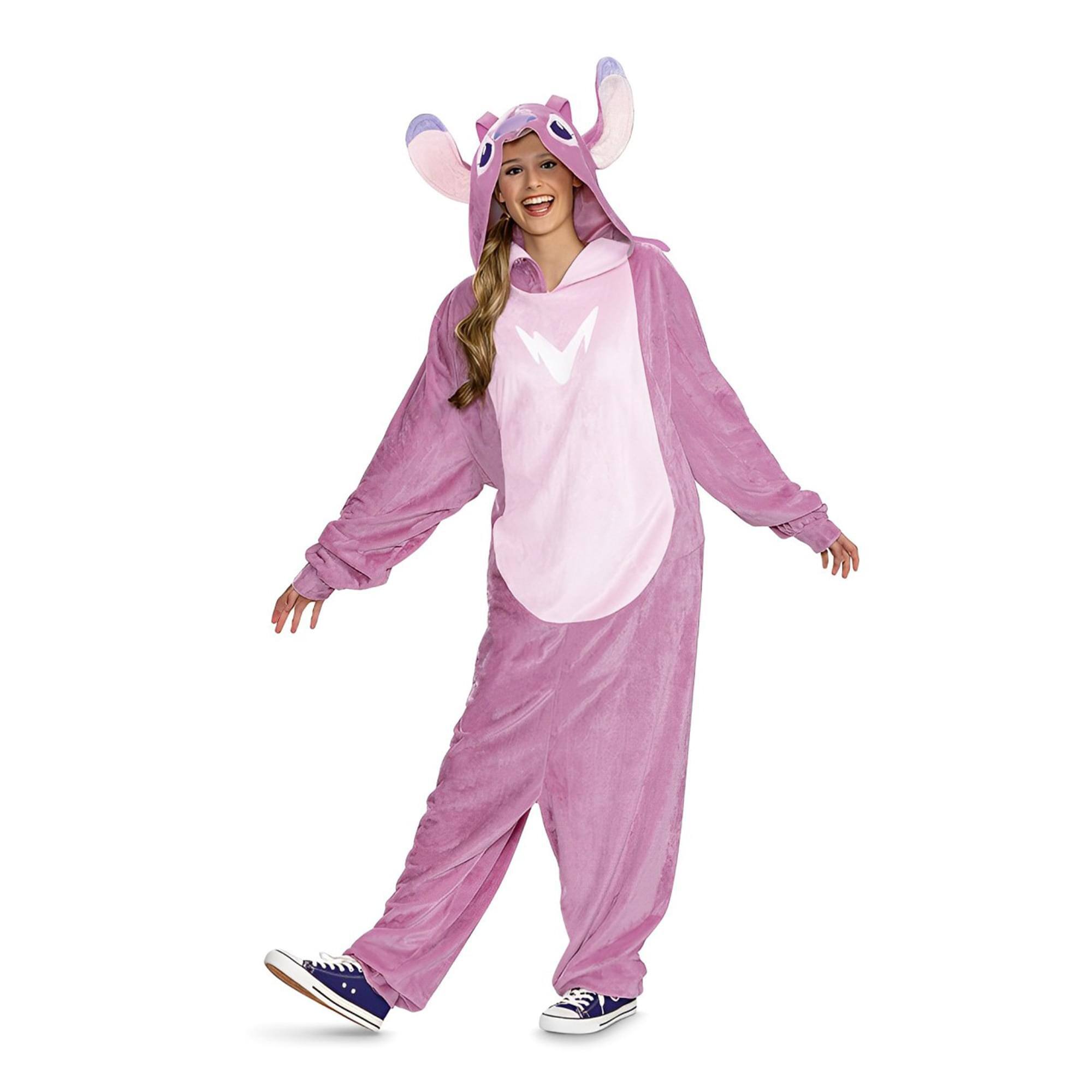 Disguise - Disney Lilo & Stitch Angel Adult Costume Jumpsuit | L/XL - Purple