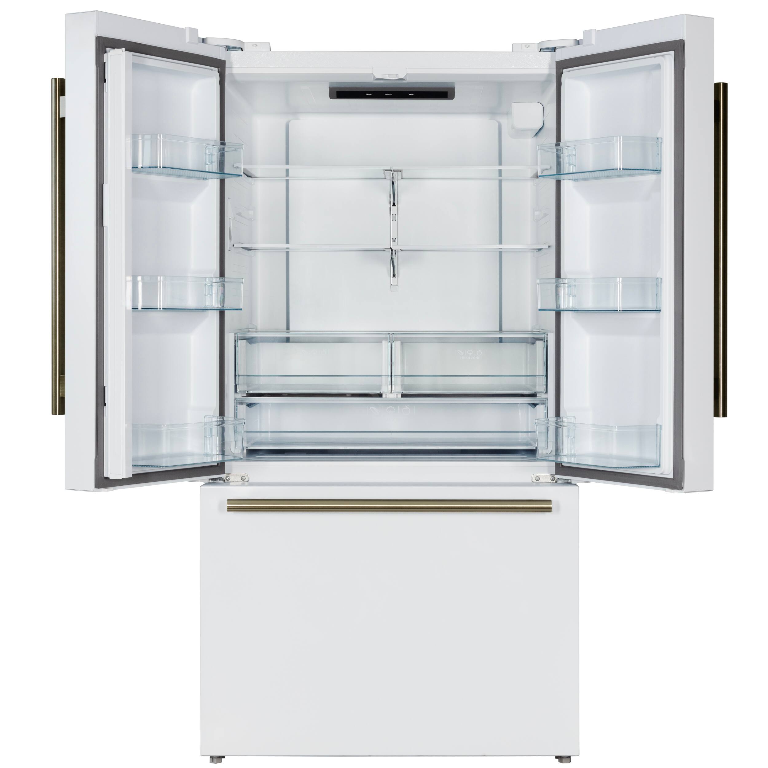 Alt View 1. Forno Appliances - Rivello 27.4 Cu. Ft. French Door Refrigerator with Internal Water Dispenser - White.