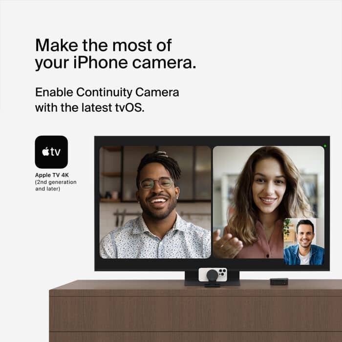 Belkin - Stage iPhone Mount with MagSafe for Apple TV 4K - Gray