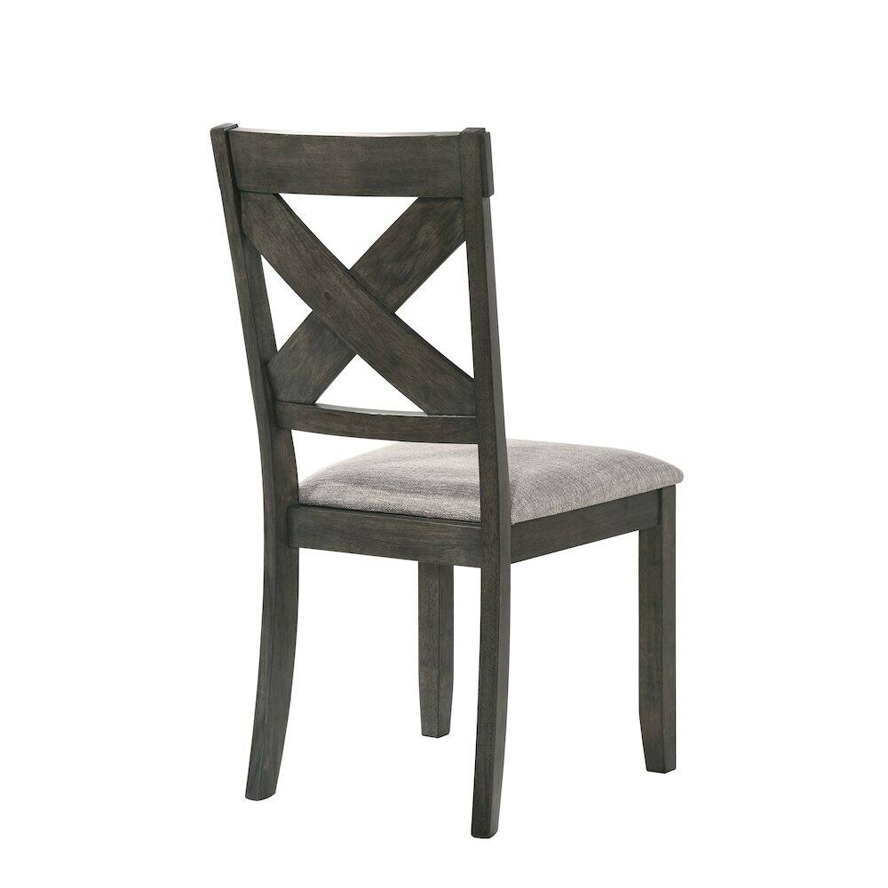 Back. New Classic Furniture - Gulliver Wood Side Chair (Set of 2) - Rustic Brown.