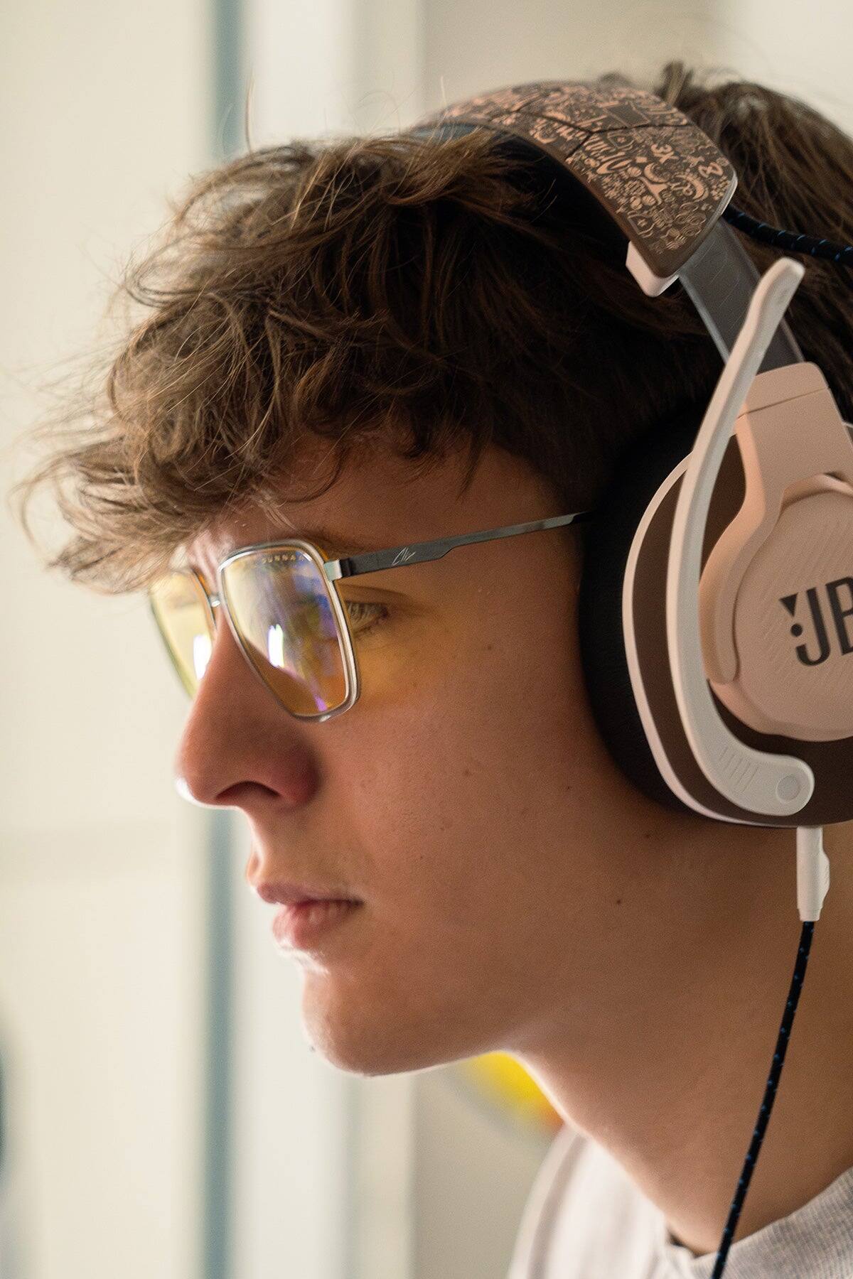 Alt View 2. GUNNAR - GUNNAR Gaming Glasses  - Clix Gaming Goggles, Gunmetal Stone, Clear Lens - Blue Light Block, Relieve Dry Eye, Anti Glare - Stone/Gunmetal.