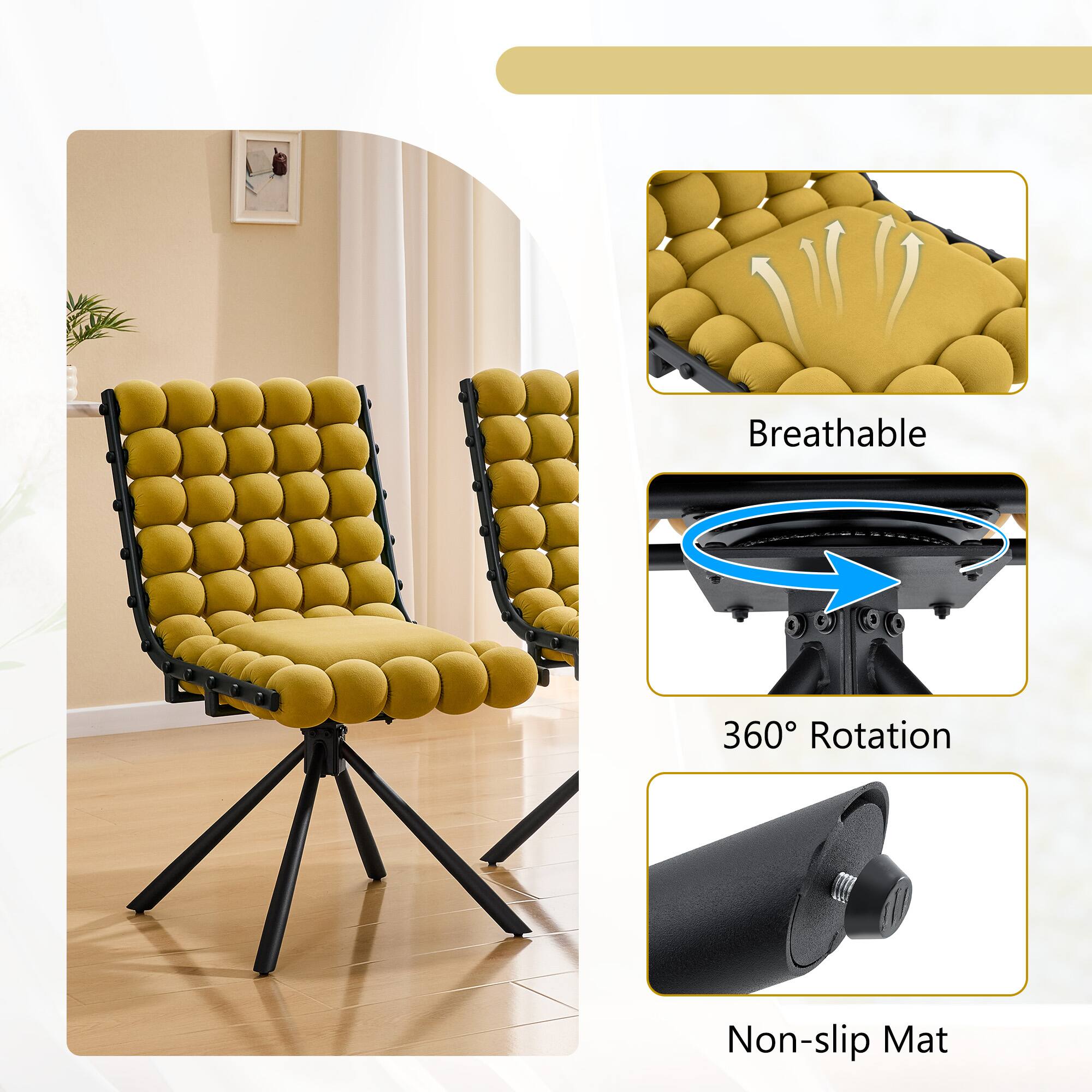Breathable 360° Rotation Non-slip Mat