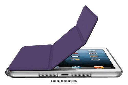 Front Standard. Aluratek - Case for Apple® iPad® mini - Purple Plum.
