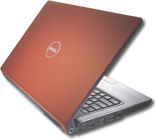 orange dell laptop