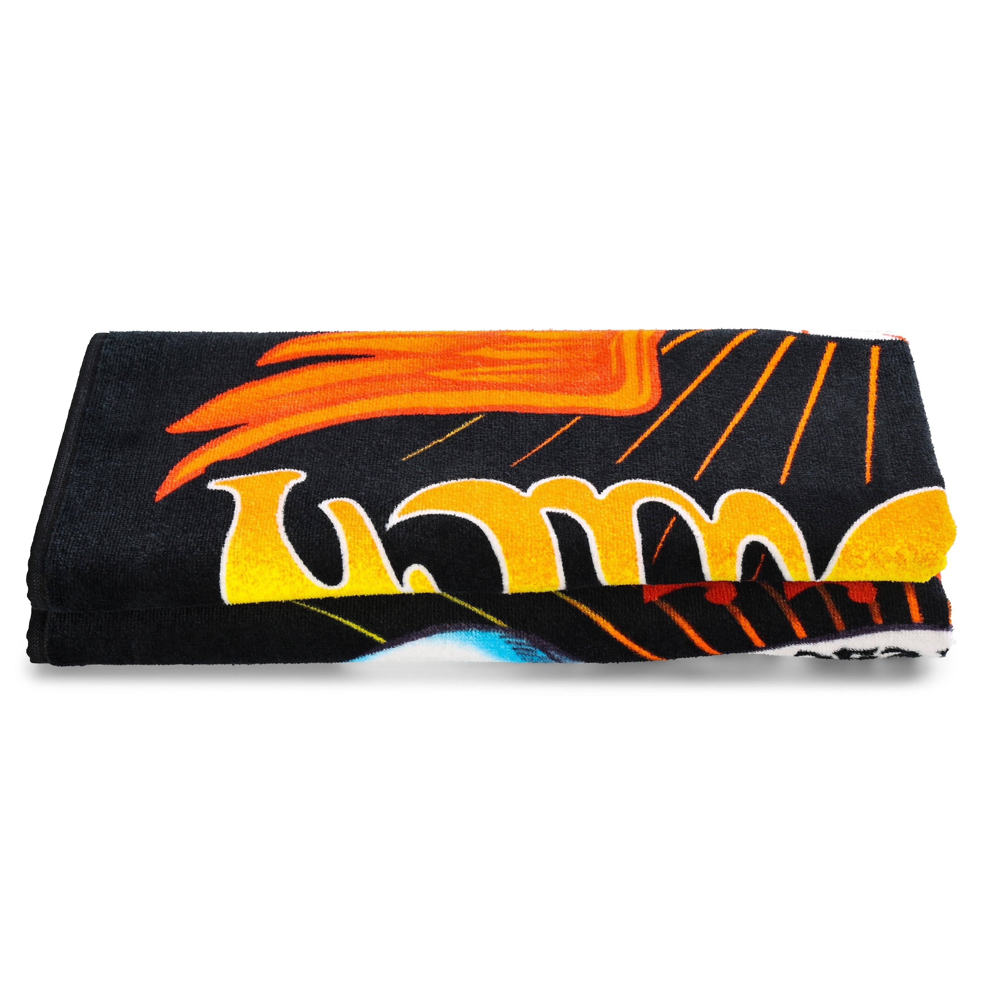 Alt View 3. Von Dutch - Von Dutch Iconic Y2K 100% Cotton 30"x60" Beach Towel | Cross Roads - Crossroads.