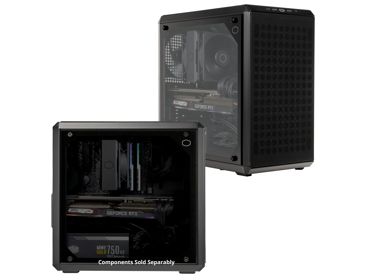 Sure, here is the corrected and grouped text:

---

**MSI GEFORCE RTX**

**COOLER MASTER MWE 750v V2 FULLY Modular**

**Components Sold Separately**

---