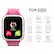 The text on the image is already grouped and correctly written. It describes the features of a watch designed for kids, which includes calling, messaging, location tracking, a step counter, camera, photo/video, SOS emergency button, alarm clock, emojis, activity platform, and a mom feature.