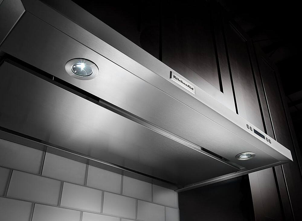 Alt View 13. KitchenAid - 36" Convertible Range Hood - Stainless steel.