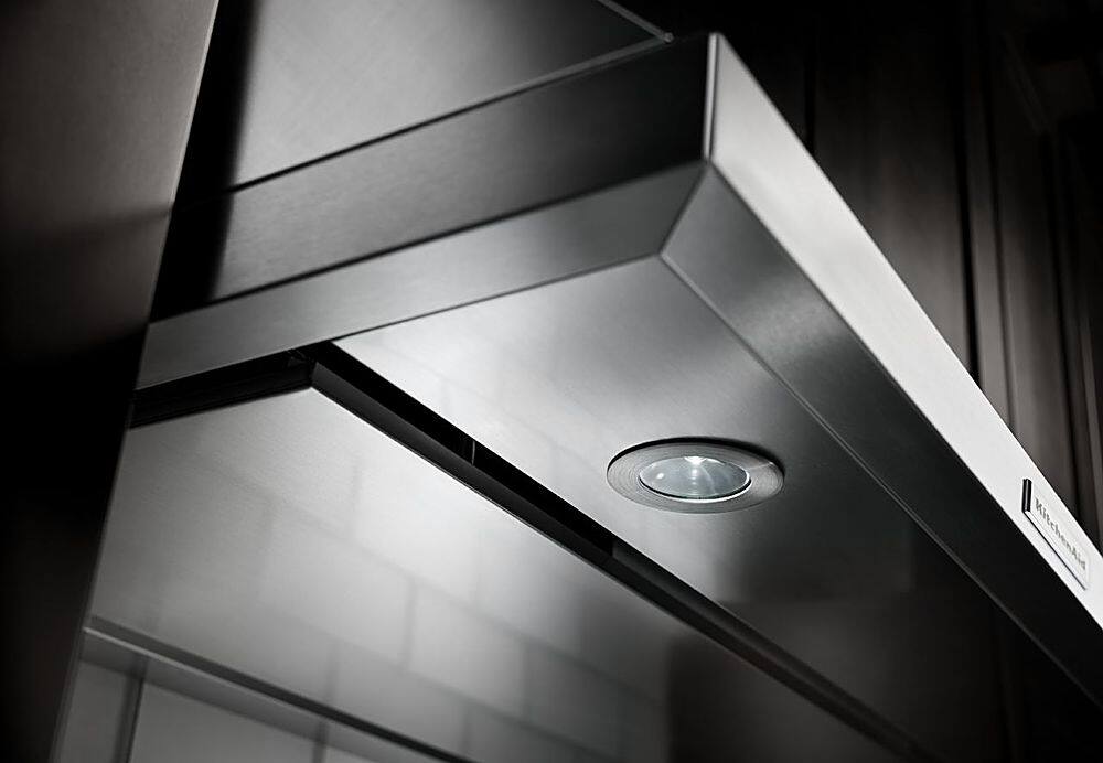 Alt View 14. KitchenAid - 36" Convertible Range Hood - Stainless steel.